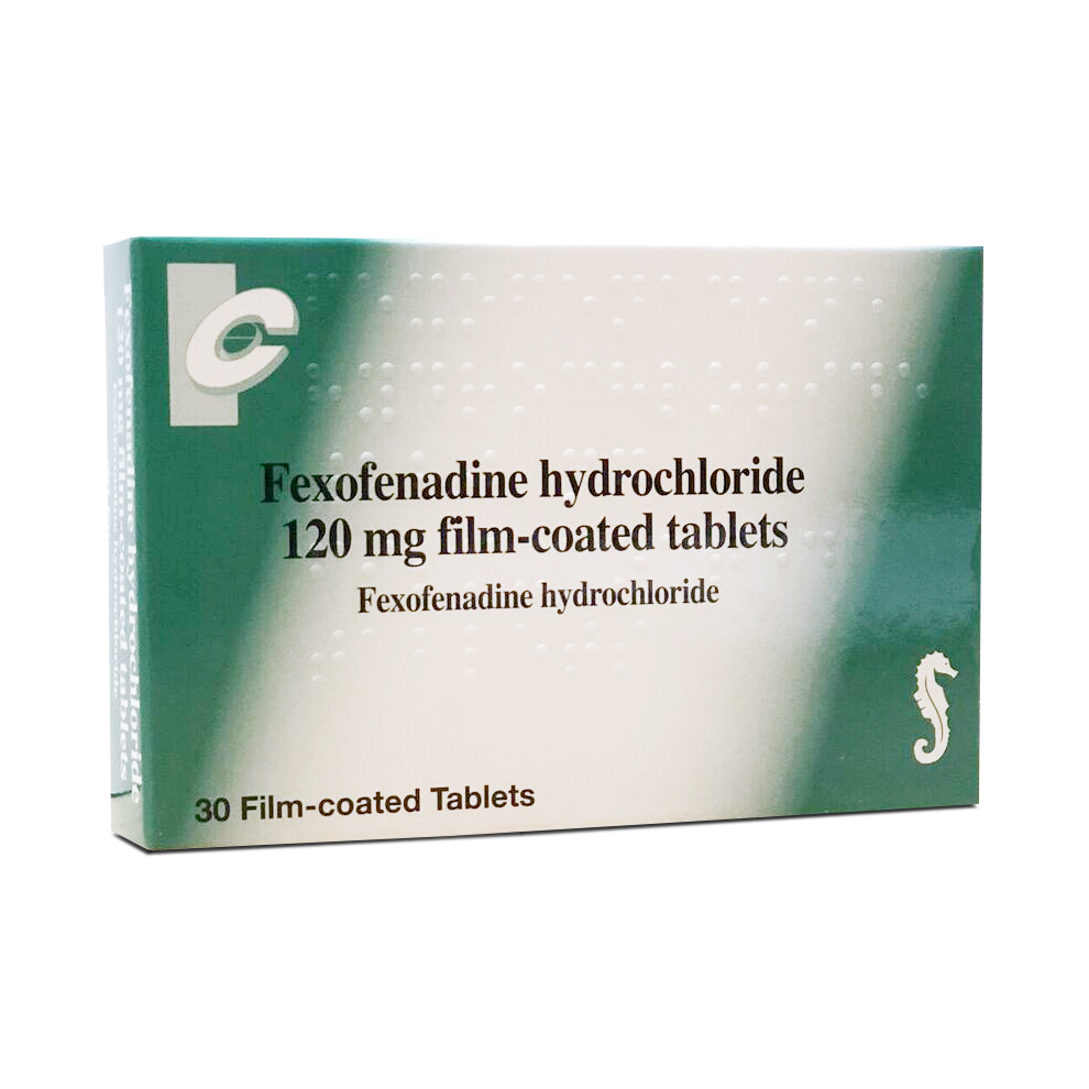 Fexofenadine 120mg 30 tablets Chanel Green box